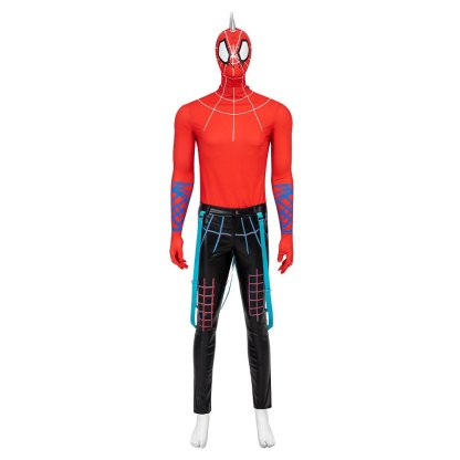 Spider - Punk Hobart Brown Costume Set | Spider - Man Across the Spider - Verse Cosplay - Astricos