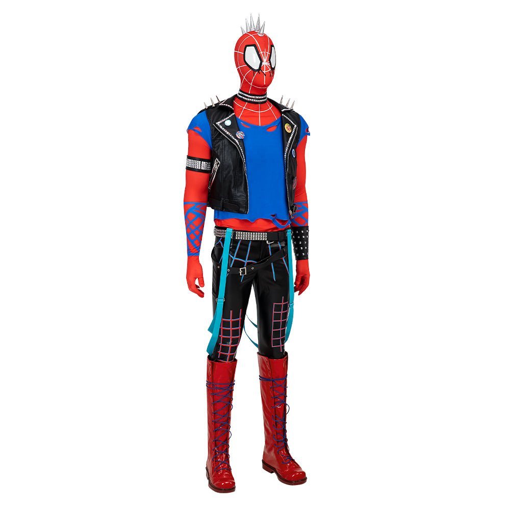 Spider - Punk Hobart Brown Costume Set | Spider - Man Across the Spider - Verse Cosplay - Astricos