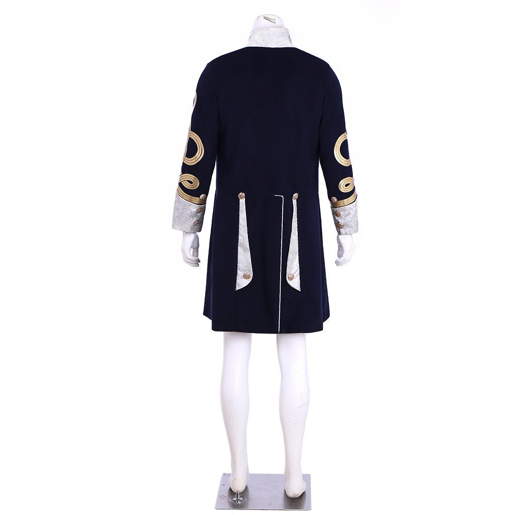 Steampunk Men’s Victorian Wool Coat - Tudor Medieval Costume Jacket for Cosplay | Astricos-Astricos