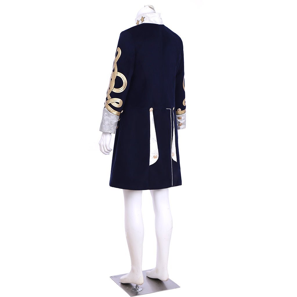 Steampunk Men’s Victorian Wool Coat - Tudor Medieval Costume Jacket for Cosplay | Astricos-Astricos