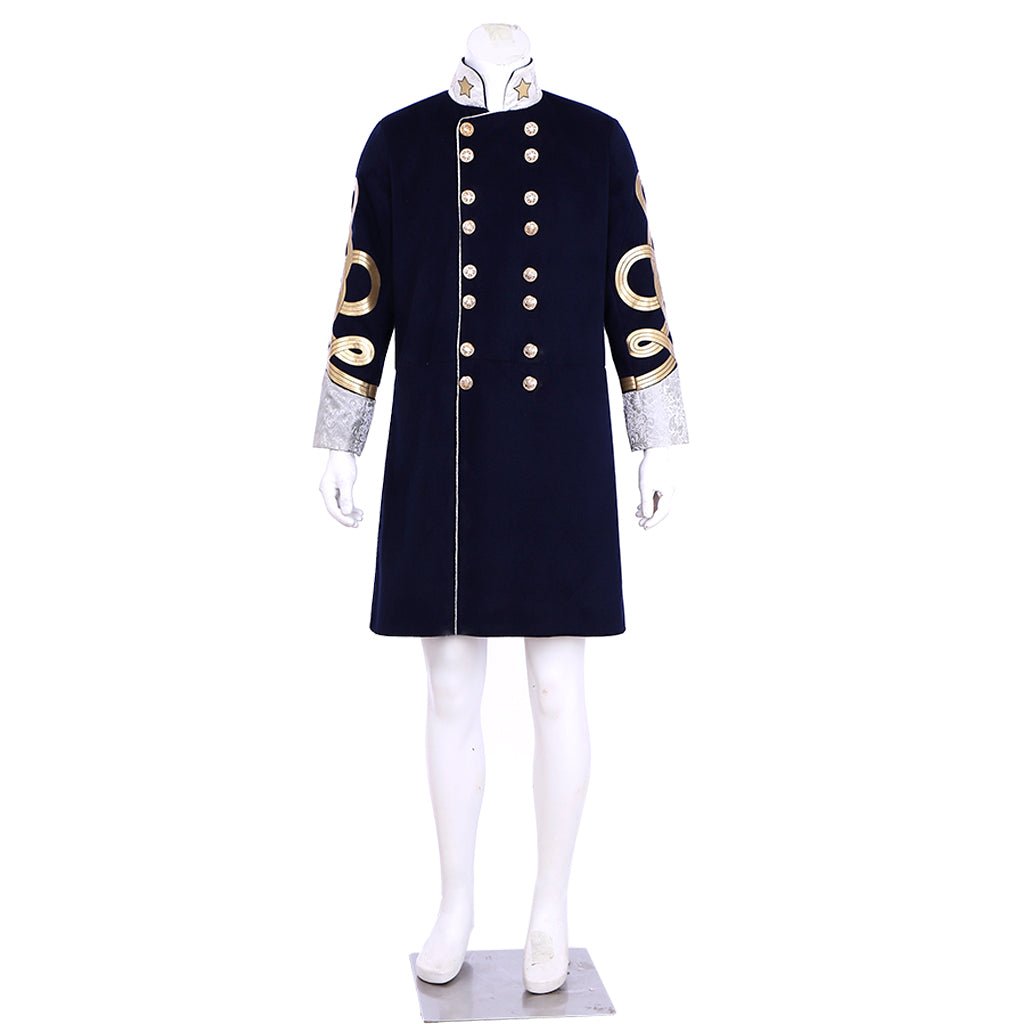Steampunk Men’s Victorian Wool Coat - Tudor Medieval Costume Jacket for Cosplay | Astricos-Astricos