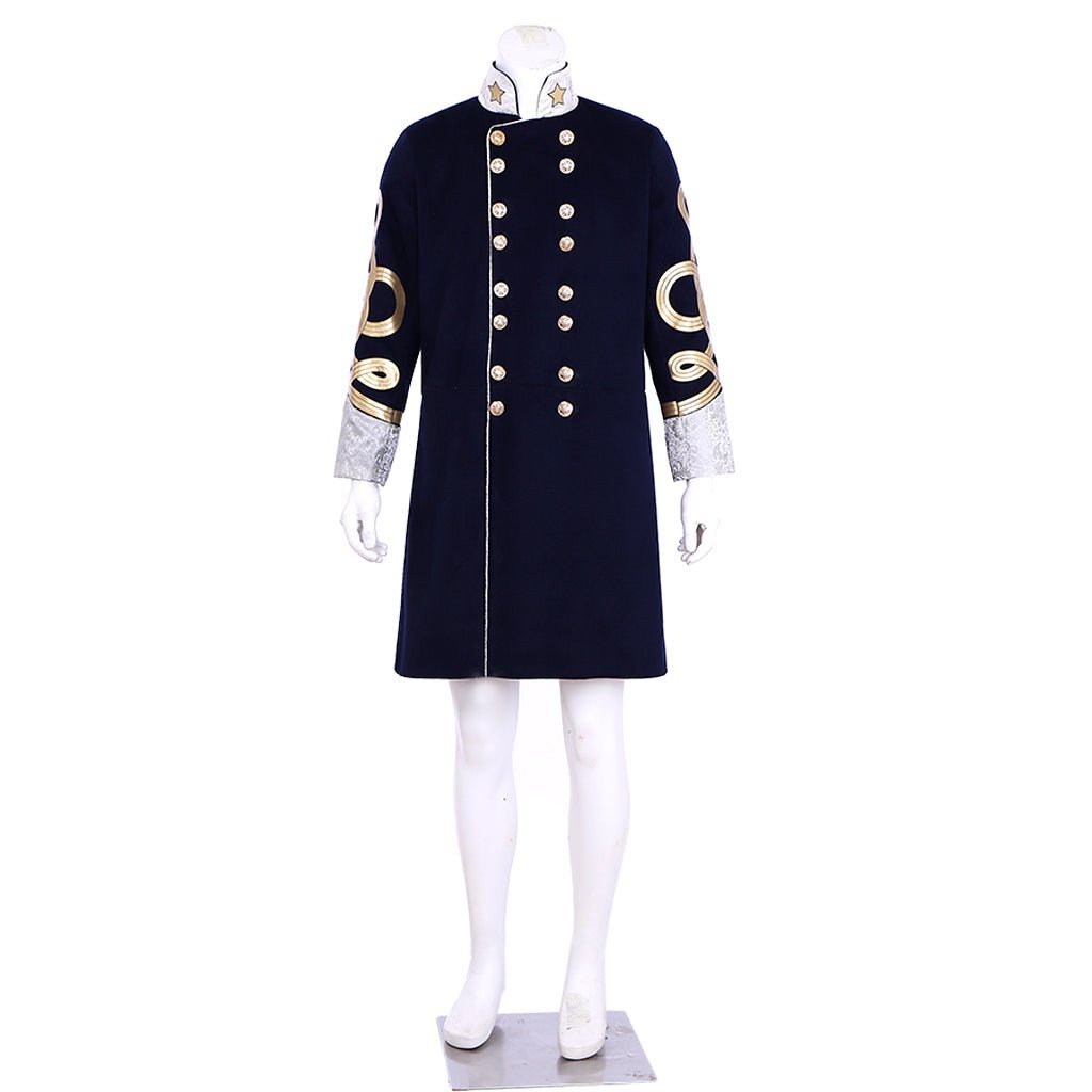 Steampunk Men’s Victorian Wool Coat - Tudor Medieval Costume Jacket for Cosplay | Astricos-Astricos