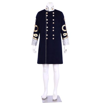 Steampunk Men’s Victorian Wool Coat - Tudor Medieval Costume Jacket for Cosplay | Astricos-Astricos