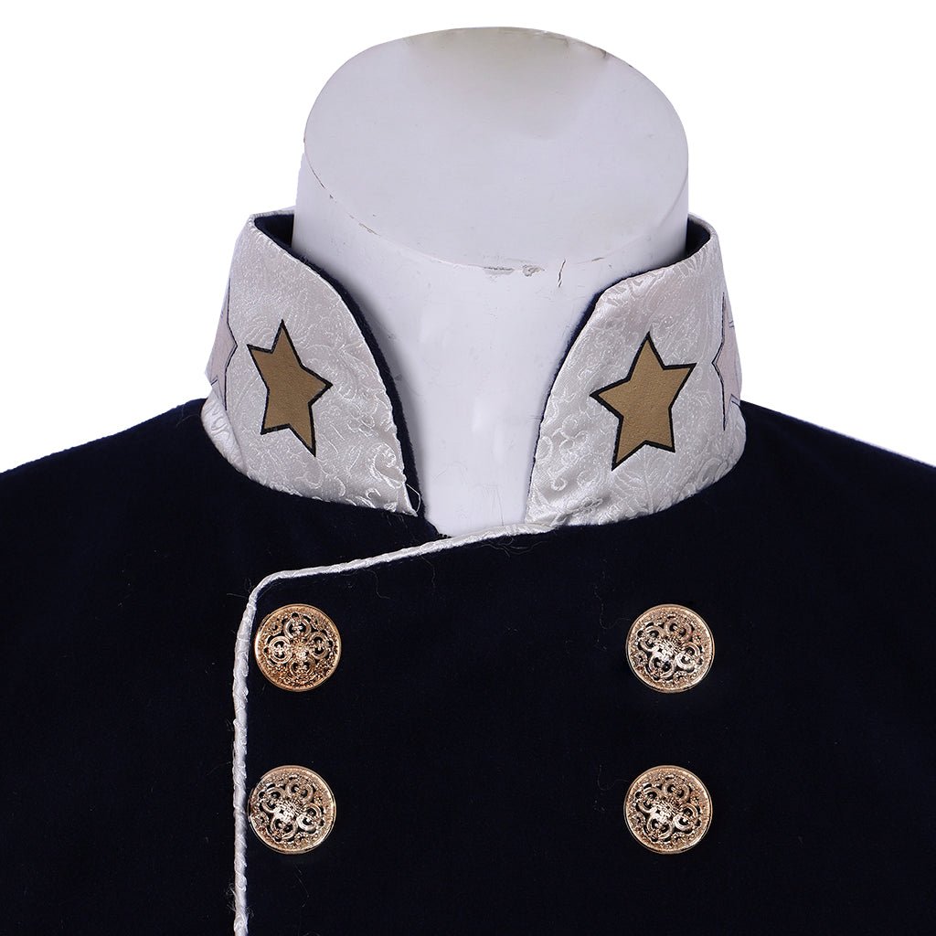 Steampunk Men’s Victorian Wool Coat - Tudor Medieval Costume Jacket for Cosplay | Astricos-Astricos