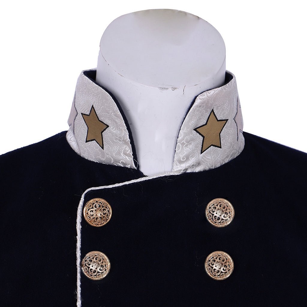 Steampunk Men’s Victorian Wool Coat - Tudor Medieval Costume Jacket for Cosplay | Astricos-Astricos