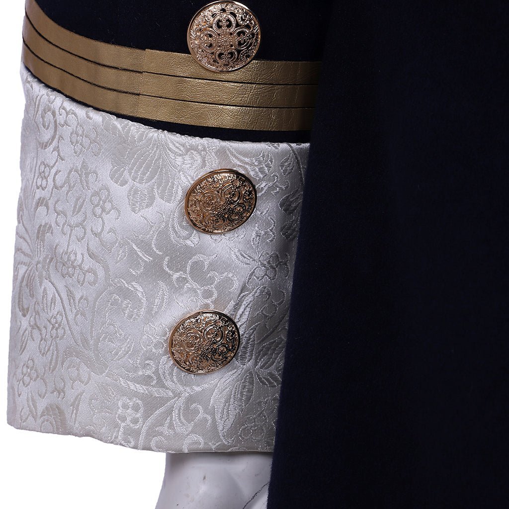 Steampunk Men’s Victorian Wool Coat - Tudor Medieval Costume Jacket for Cosplay | Astricos-Astricos