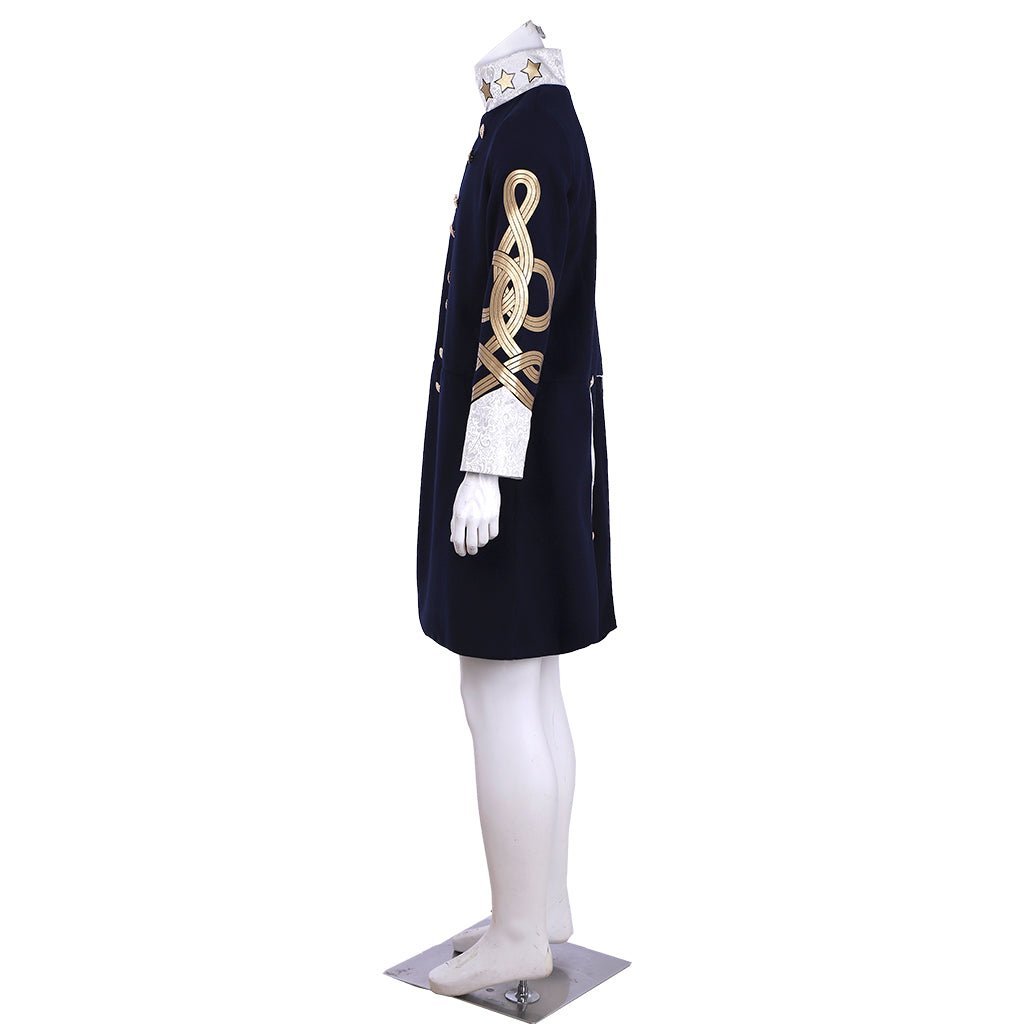 Steampunk Men’s Victorian Wool Coat - Tudor Medieval Costume Jacket for Cosplay | Astricos-Astricos