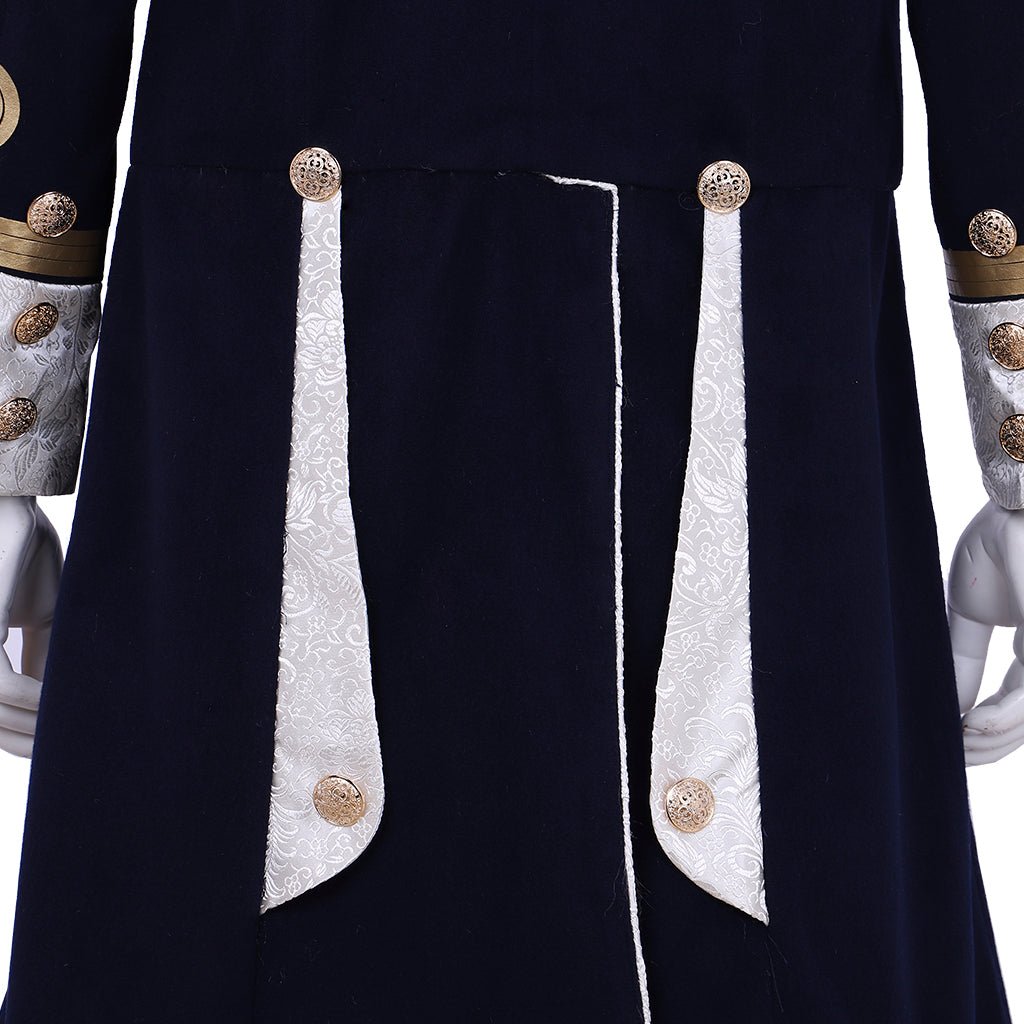 Steampunk Men’s Victorian Wool Coat - Tudor Medieval Costume Jacket for Cosplay | Astricos-Astricos