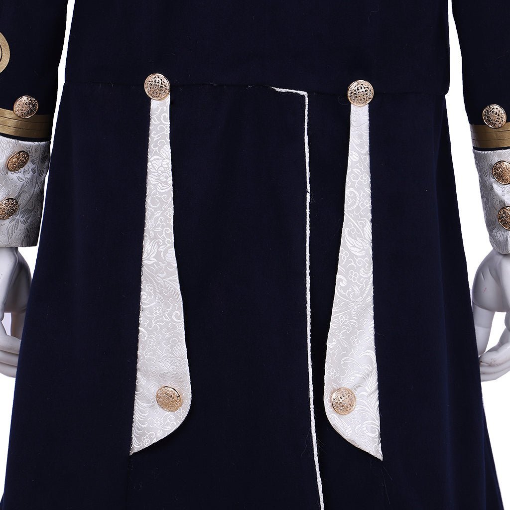 Steampunk Men’s Victorian Wool Coat - Tudor Medieval Costume Jacket for Cosplay | Astricos-Astricos
