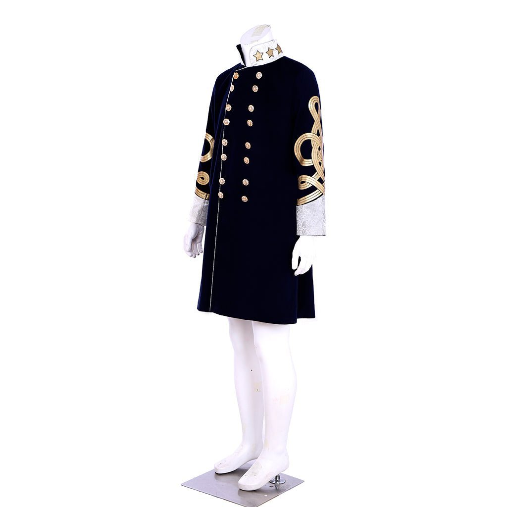 Steampunk Men’s Victorian Wool Coat - Tudor Medieval Costume Jacket for Cosplay | Astricos-Astricos