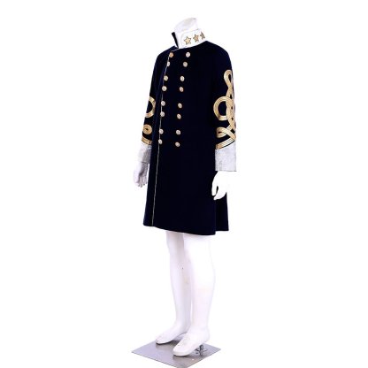 Steampunk Men’s Victorian Wool Coat - Tudor Medieval Costume Jacket for Cosplay | Astricos-Astricos