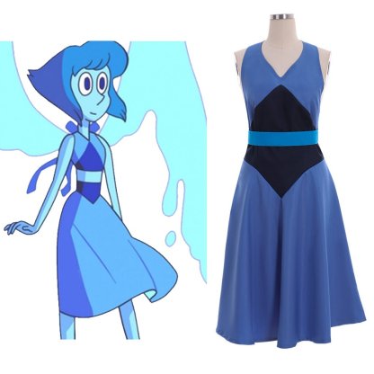 Steven Universe Lapis Dress Cosplay Costume - Premium Quality & Vibrant Colors-Astricos