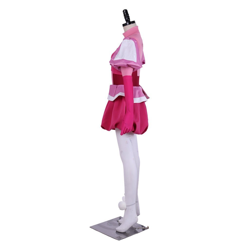 Steven Universe Spinel Gem Cosplay Costume - Full Pink Dress Set with Gloves & Socks-Astricos