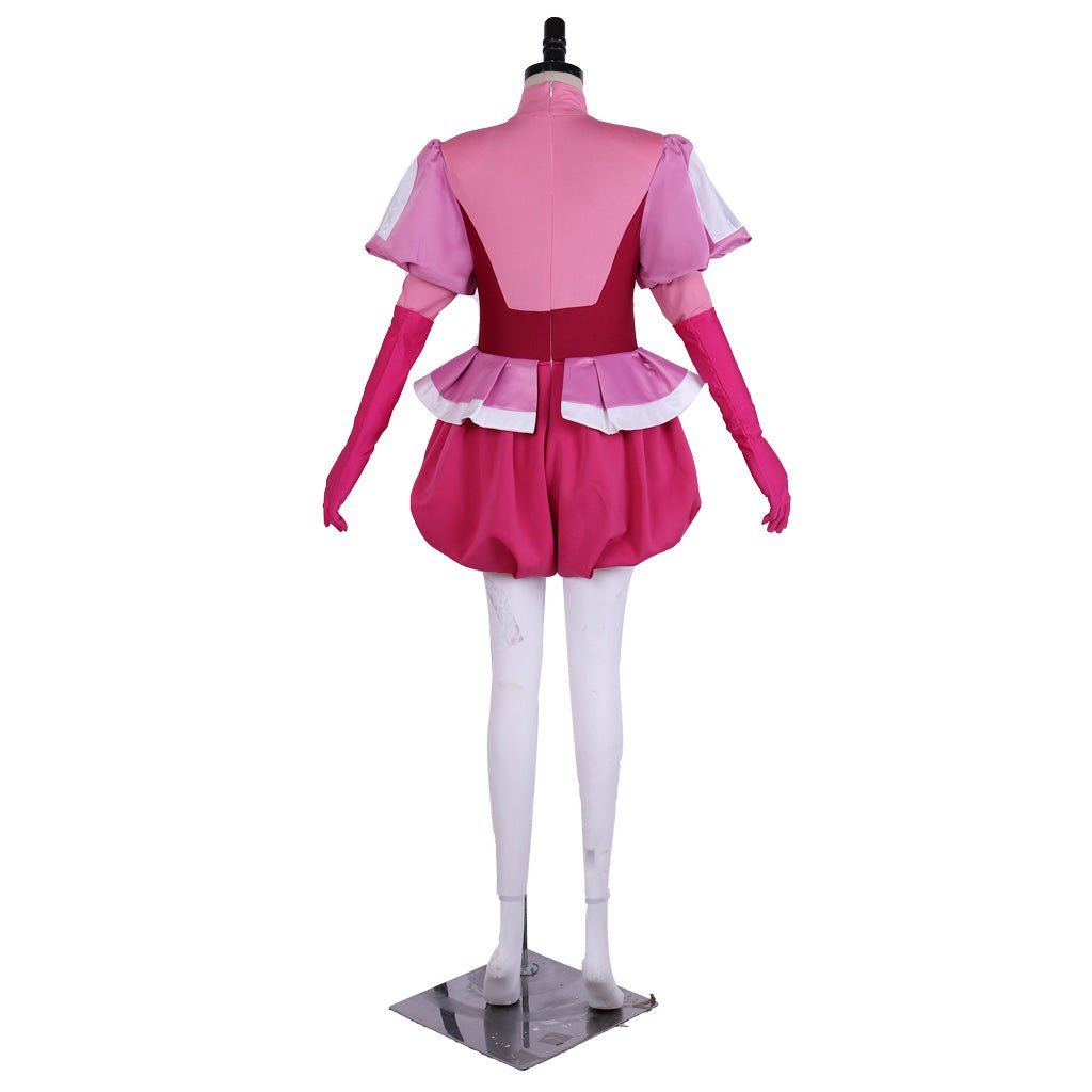 Steven Universe Spinel Gem Cosplay Costume - Full Pink Dress Set with Gloves & Socks-Astricos