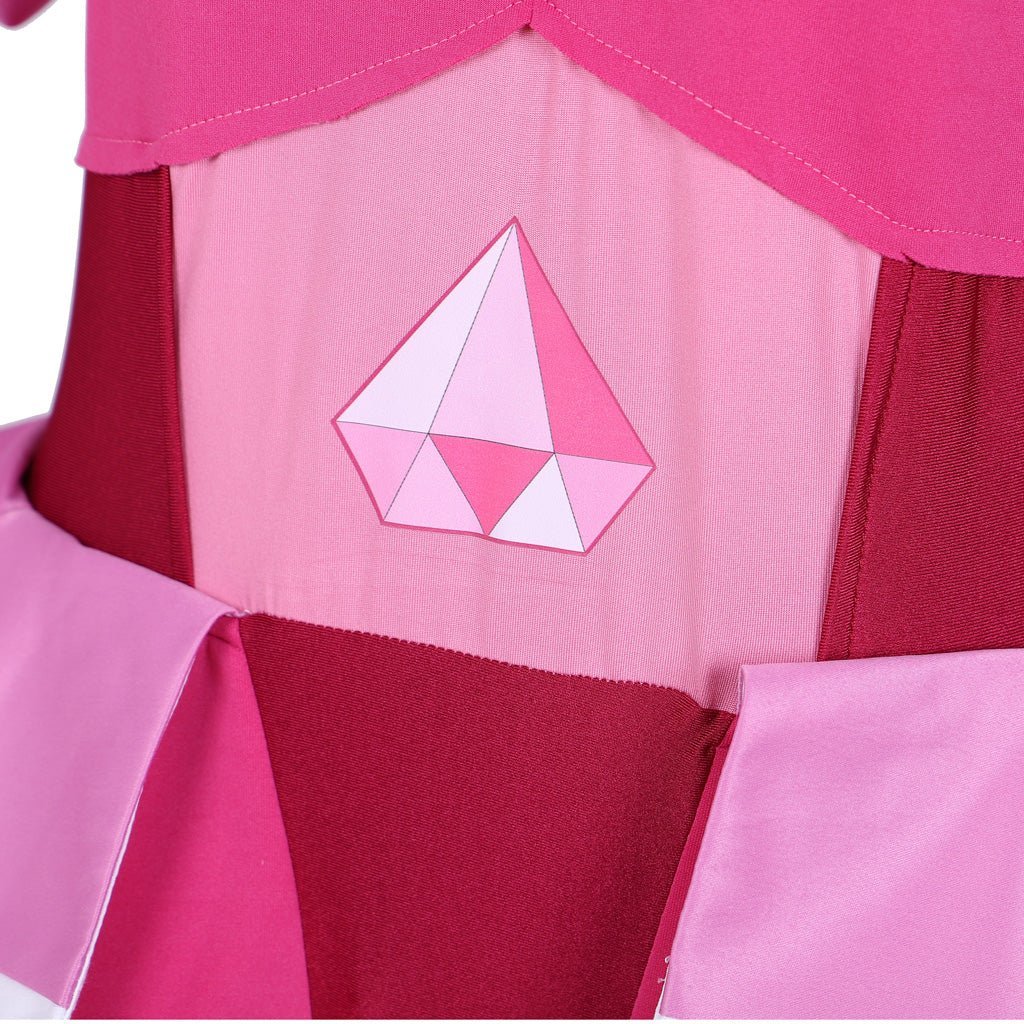 Steven Universe Spinel Gem Cosplay Costume - Full Pink Dress Set with Gloves & Socks-Astricos