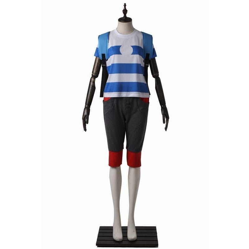 Sun and Moon Elio Cosplay Costume with Bag for Halloween, Christmas, and Anime Conventions-Astricos