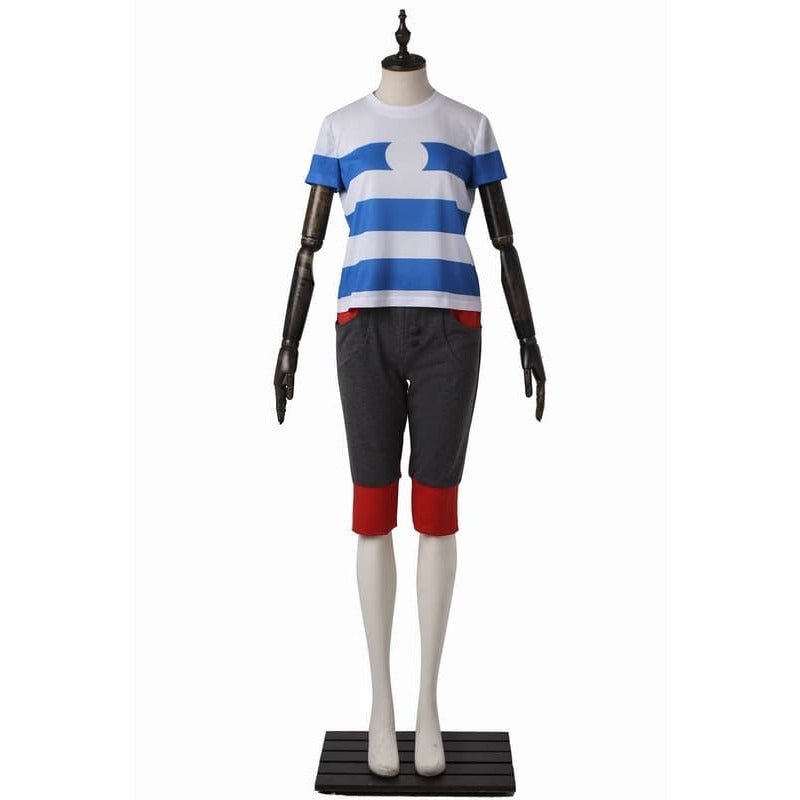 Sun and Moon Elio Cosplay Costume with Bag for Halloween, Christmas, and Anime Conventions-Astricos