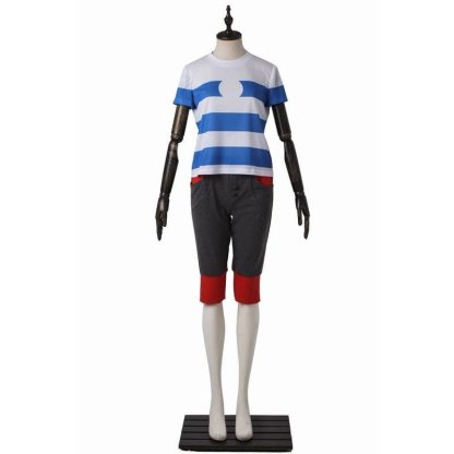 Sun and Moon Elio Cosplay Costume with Bag for Halloween, Christmas, and Anime Conventions-Astricos