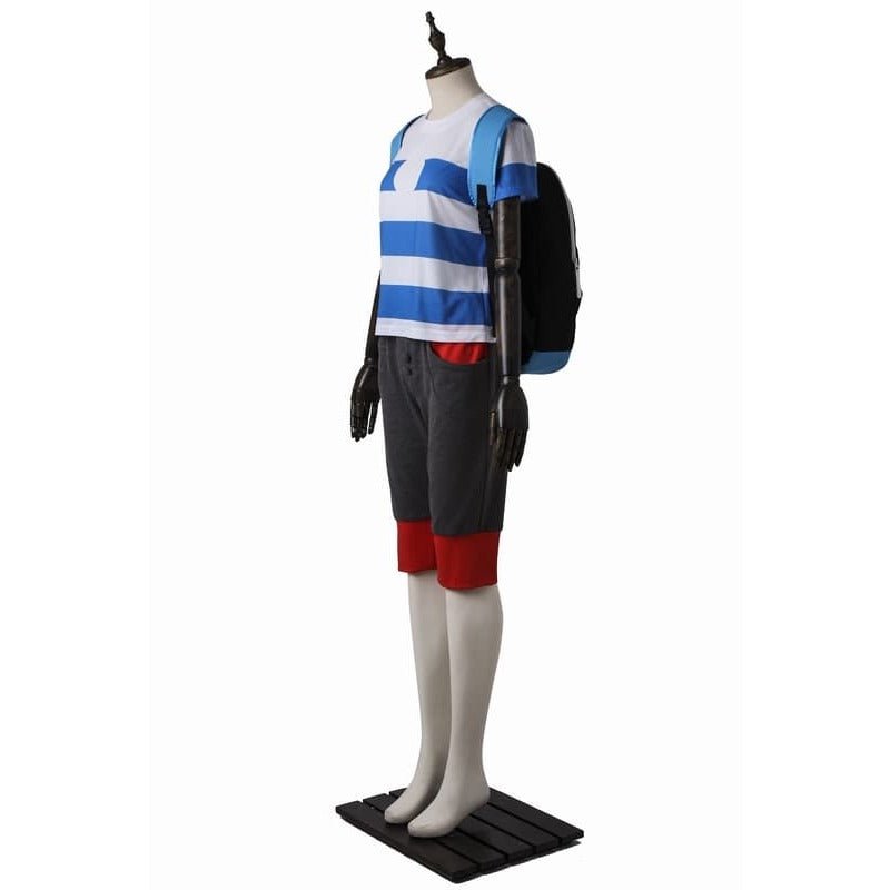 Sun and Moon Elio Cosplay Costume with Bag for Halloween, Christmas, and Anime Conventions-Astricos