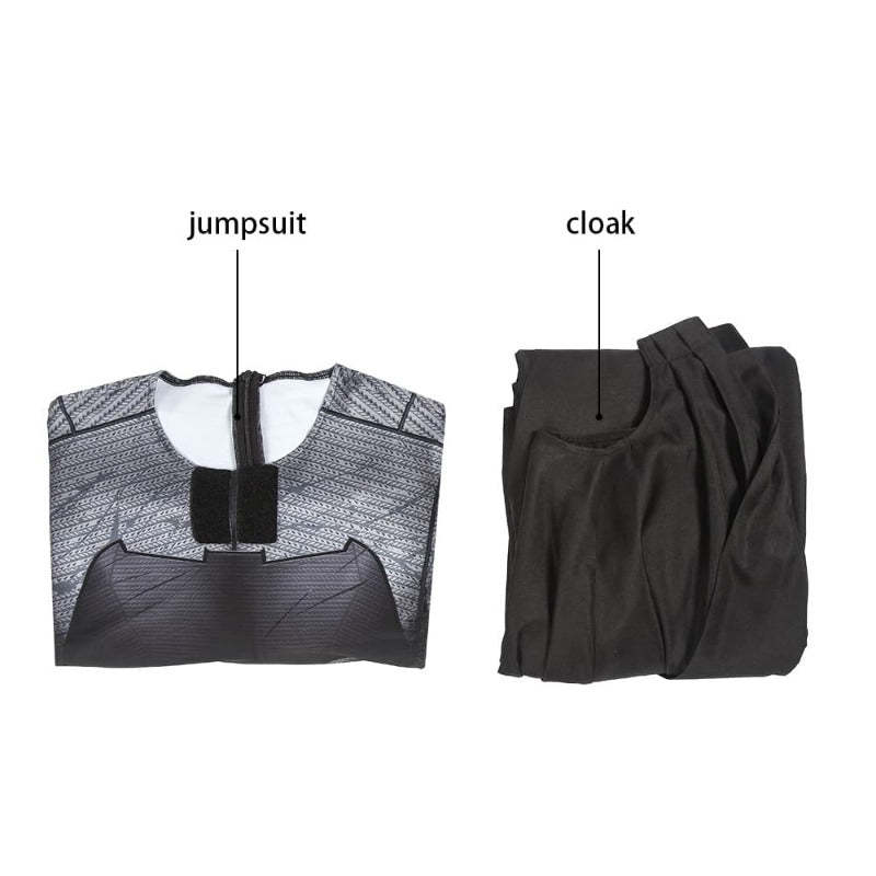 Super Hero Infinite Earths Clark Blue Cosplay Suit with Cloak - Astricos