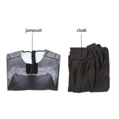 Super Hero Infinite Earths Clark Blue Cosplay Suit with Cloak - Astricos