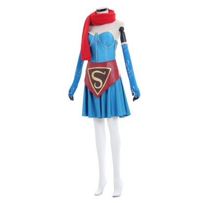 Supergirl Bombshell Cosplay Costume | DC Comics Superhero Outfit for Halloween & Cosplay Events-Astricos