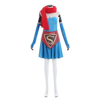 Supergirl Bombshell Cosplay Costume | DC Comics Superhero Outfit for Halloween & Cosplay Events-Astricos
