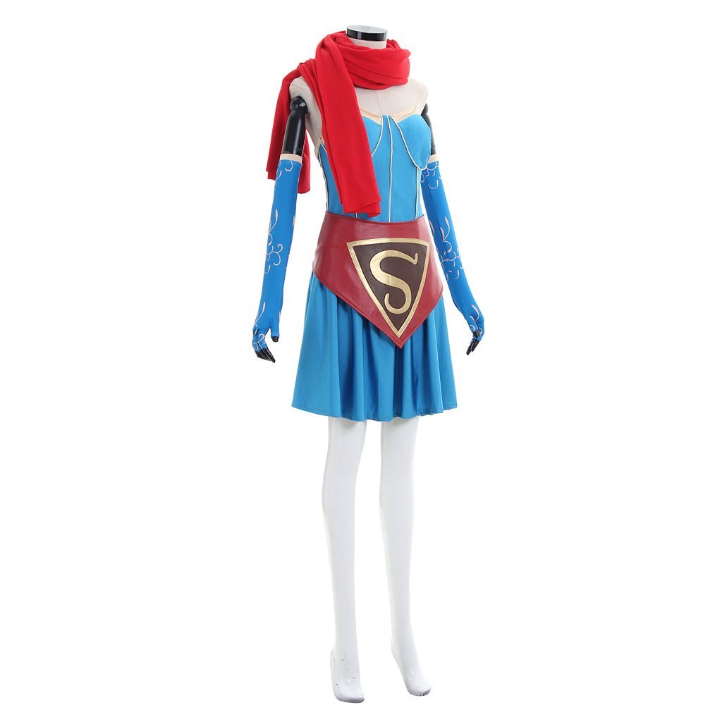 Supergirl Bombshell Cosplay Costume | DC Comics Superhero Outfit for Halloween & Cosplay Events-Astricos