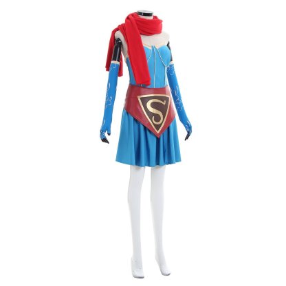 Supergirl Bombshell Cosplay Costume | DC Comics Superhero Outfit for Halloween & Cosplay Events-Astricos
