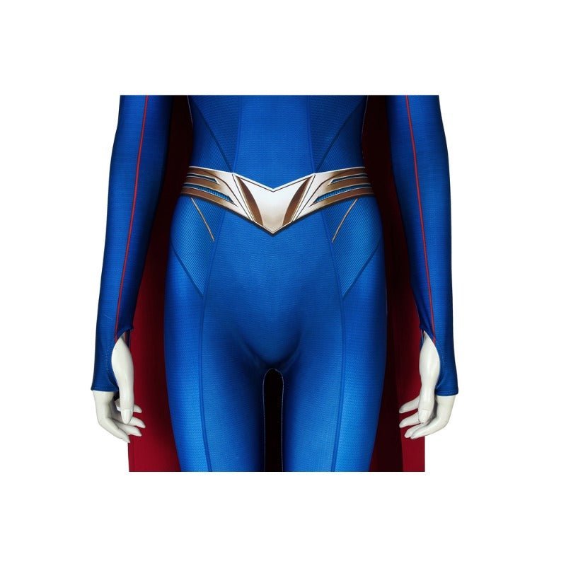 Supergirl Season 5 Kara Zor - El Cosplay Jumpsuit Bodysuit with Cloak - Astricos