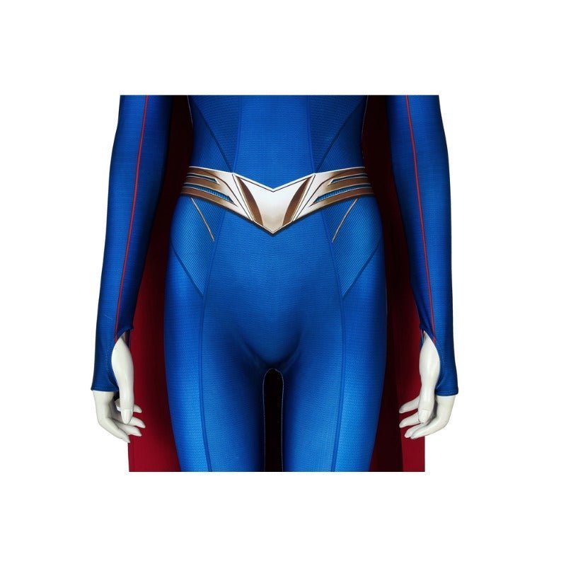 Supergirl Season 5 Kara Zor - El Cosplay Jumpsuit Bodysuit with Cloak - Astricos