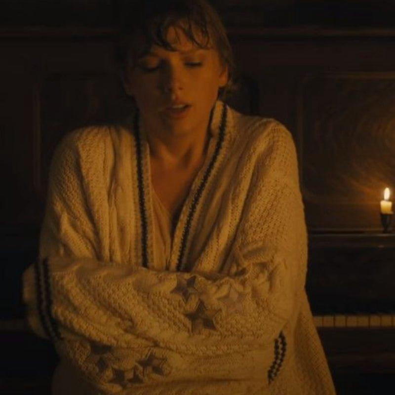 Taylor Swift Inspired Knit Wool Cardigan | Cozy Christmas Sweater for Women | Astricos-Astricos