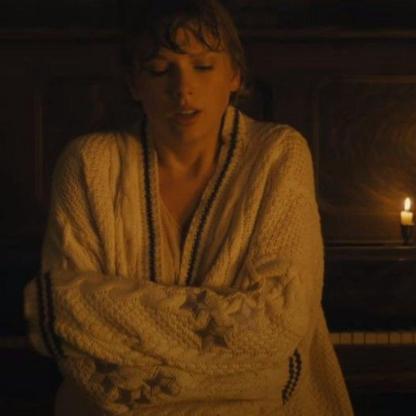 Taylor Swift Inspired Knit Wool Cardigan | Cozy Christmas Sweater for Women | Astricos-Astricos