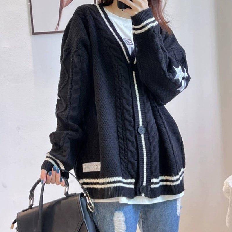 Taylor Swift Inspired Knit Wool Cardigan | Cozy Christmas Sweater for Women | Astricos-Astricos