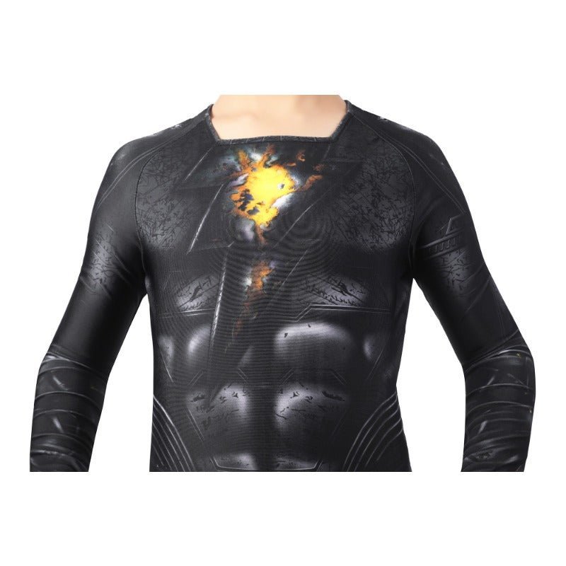 Teth Adam Black Cosplay Costume Body - suit Jump Zentai Kid Child Halloween - Astricos