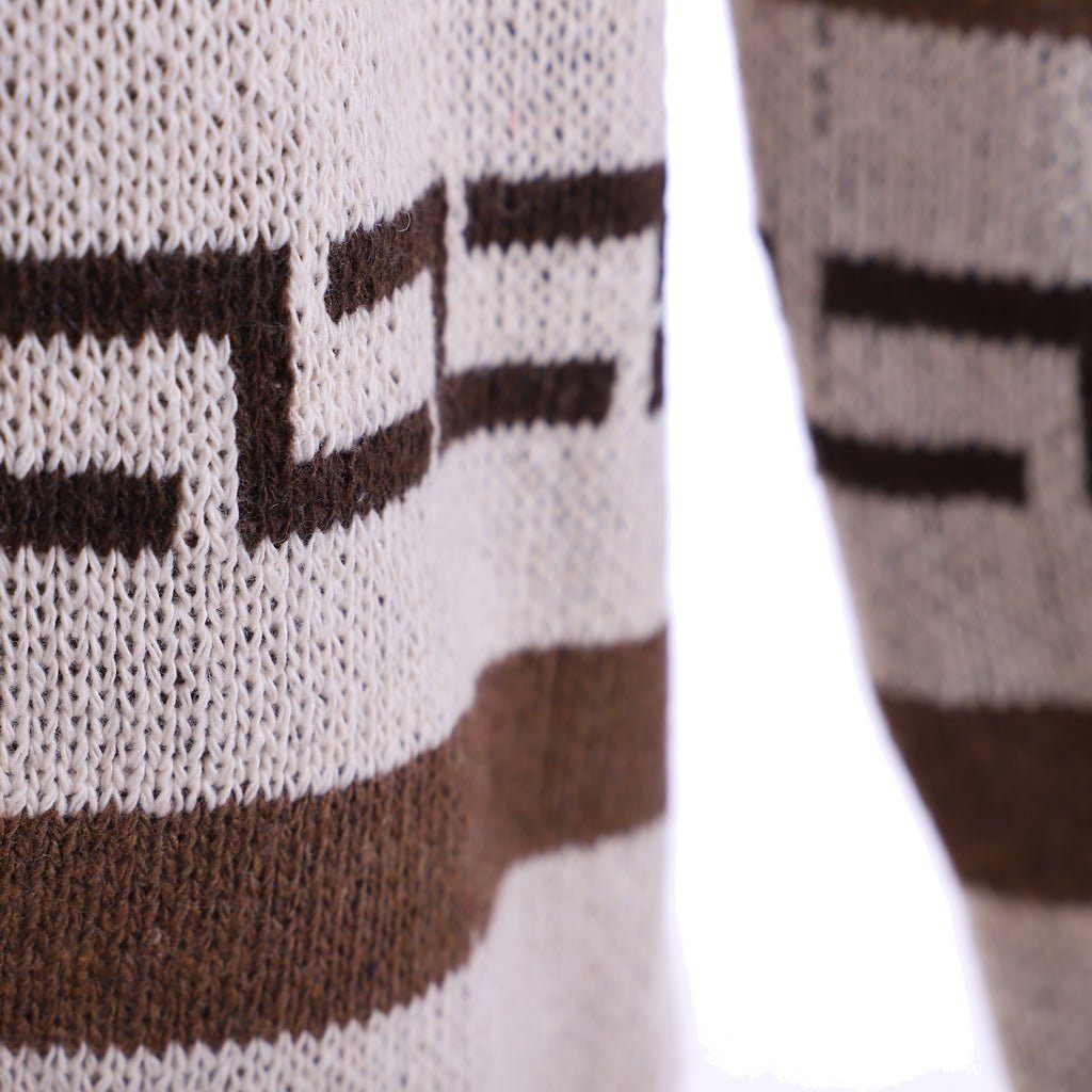 The Dude Sweater - Big Lebowski Jeffrey Costume Zip Up Shawl Cardigan for Men | Astricos-Astricos