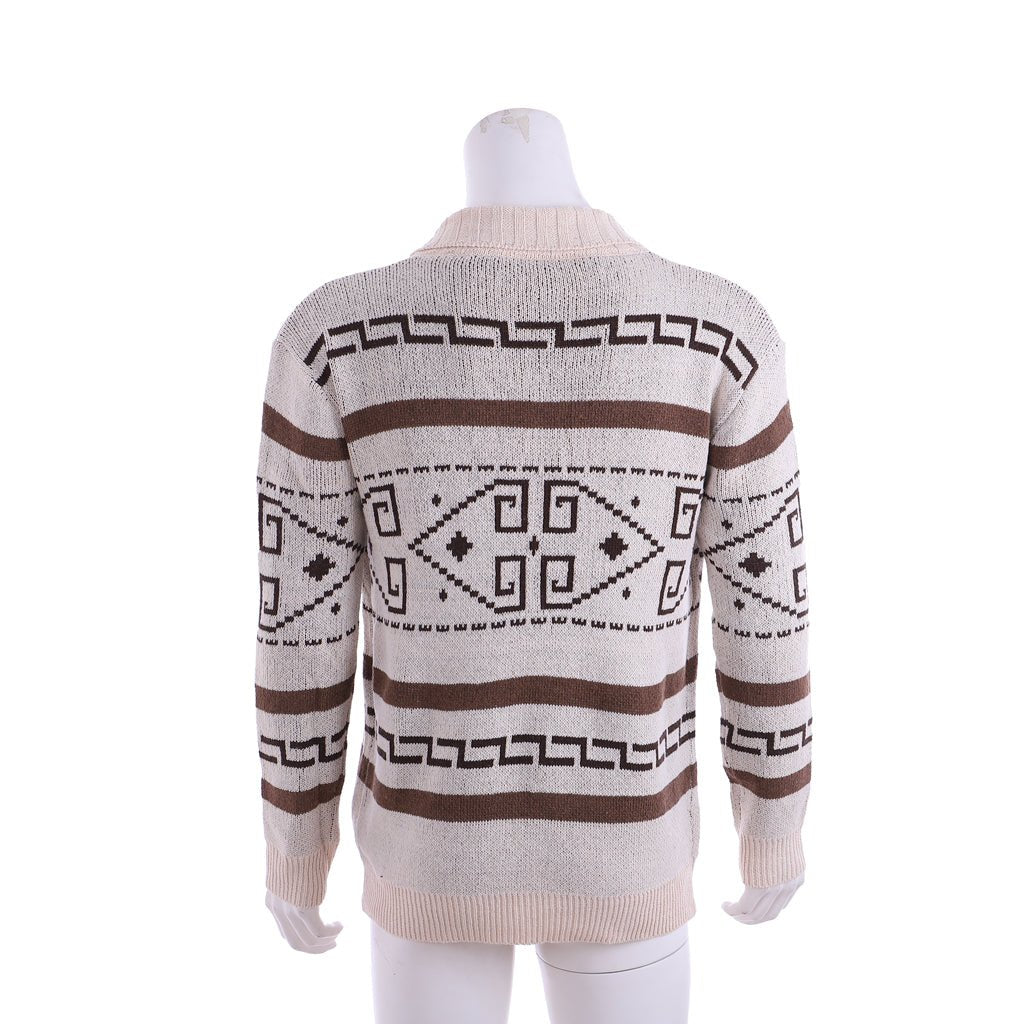 The Dude Sweater - Big Lebowski Jeffrey Costume Zip Up Shawl Cardigan for Men | Astricos-Astricos
