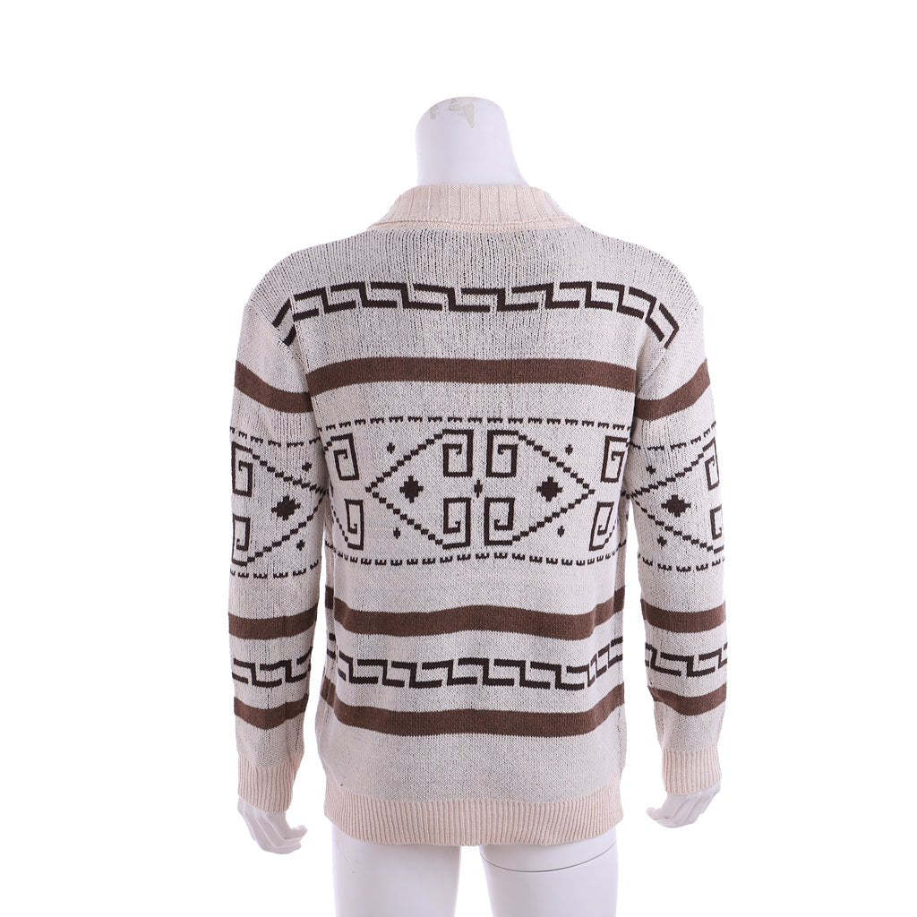 The Dude Sweater - Big Lebowski Jeffrey Costume Zip Up Shawl Cardigan for Men | Astricos-Astricos