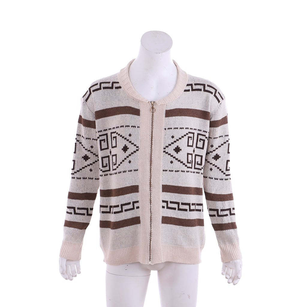 The Dude Sweater - Big Lebowski Jeffrey Costume Zip Up Shawl Cardigan for Men | Astricos-Astricos