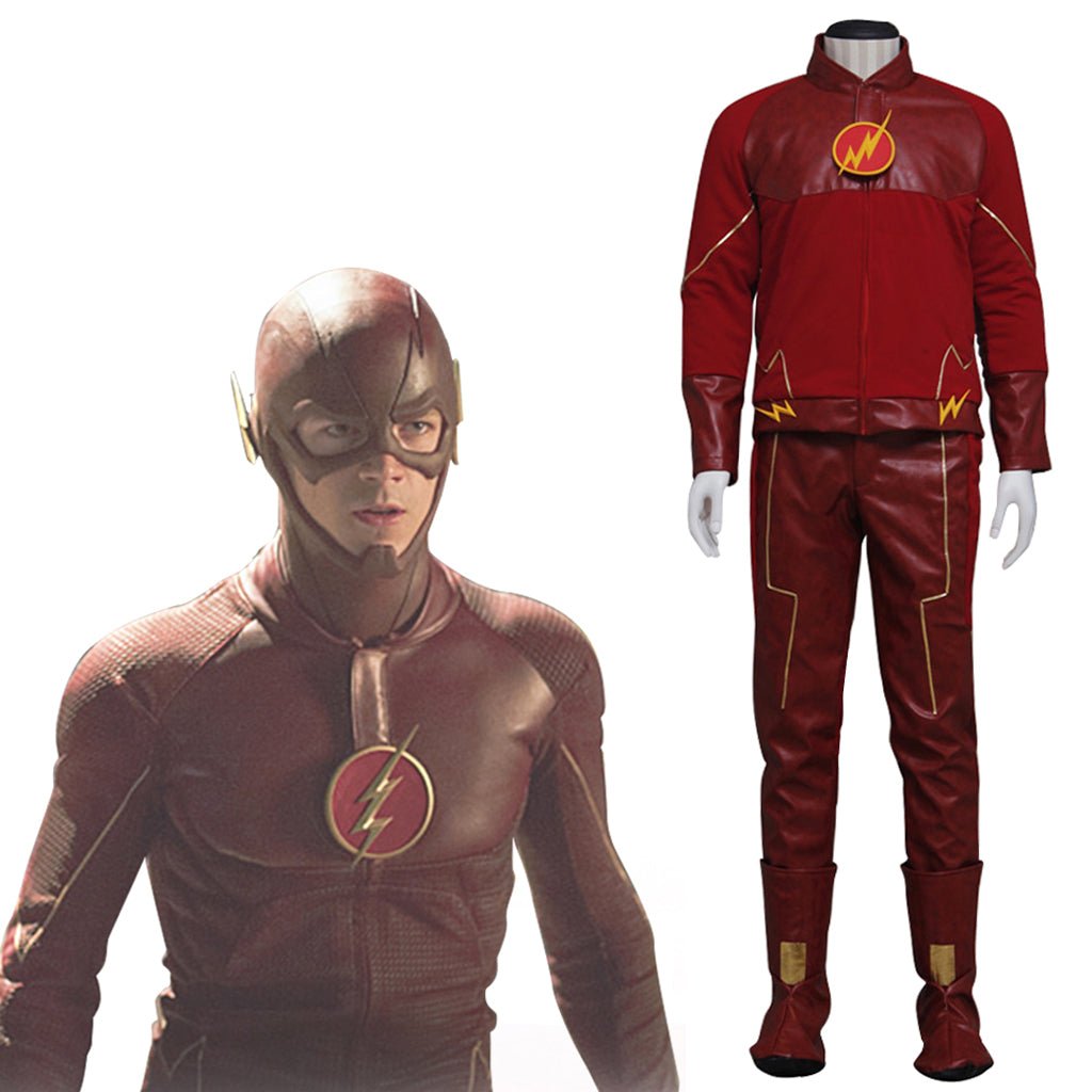 The Flash Cosplay Costume for Men - DC Comics Hero Speedster Outfit-Astricos