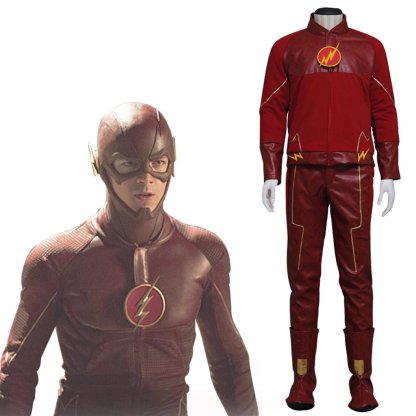 The Flash Cosplay Costume for Men - DC Comics Hero Speedster Outfit-Astricos