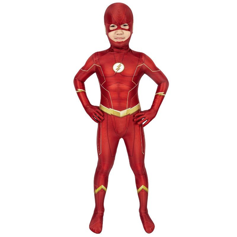 The Flash Season 6 Barry Allen Cosplay Costume Kid Jumpsuit Body Costume - Astricos