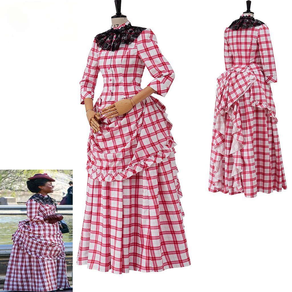 The Gilded Age Peggy Scott Cosplay Costume - 1880s Victorian Bustle Dress & Civil War Era Ball Gown-Astricos