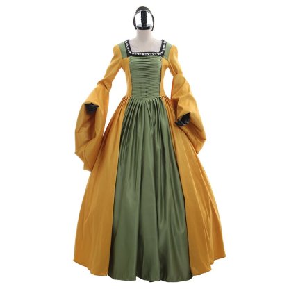 Anne & Mary Tudor England Cosplay Dress | The Other Boleyn Girl Medieval Gown for Women-Astricos