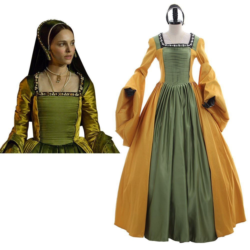 Anne & Mary Tudor England Cosplay Dress | The Other Boleyn Girl Medieval Gown for Women-Astricos