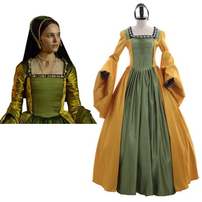 Anne & Mary Tudor England Cosplay Dress | The Other Boleyn Girl Medieval Gown for Women-Astricos