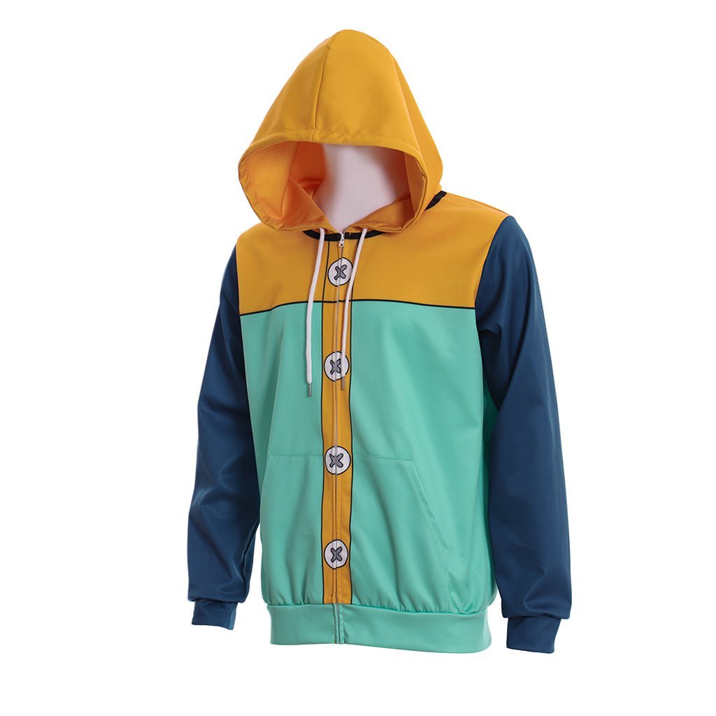 Fairy King Harlequin Zipper Kpop Pullover - The Seven Deadly Sins Cosplay Costume-Astricos