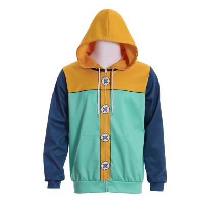 Fairy King Harlequin Zipper Kpop Pullover - The Seven Deadly Sins Cosplay Costume-Astricos