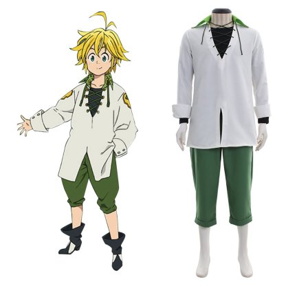 The Seven Deadly Sins Meliodas Cosplay Costume - Premium Anime Outfit-Astricos