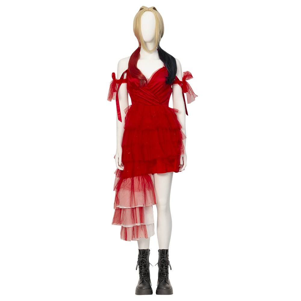 The Suicide Squad Harley Quinn Costume Cosplay Dress Handmade for Women - Astricos